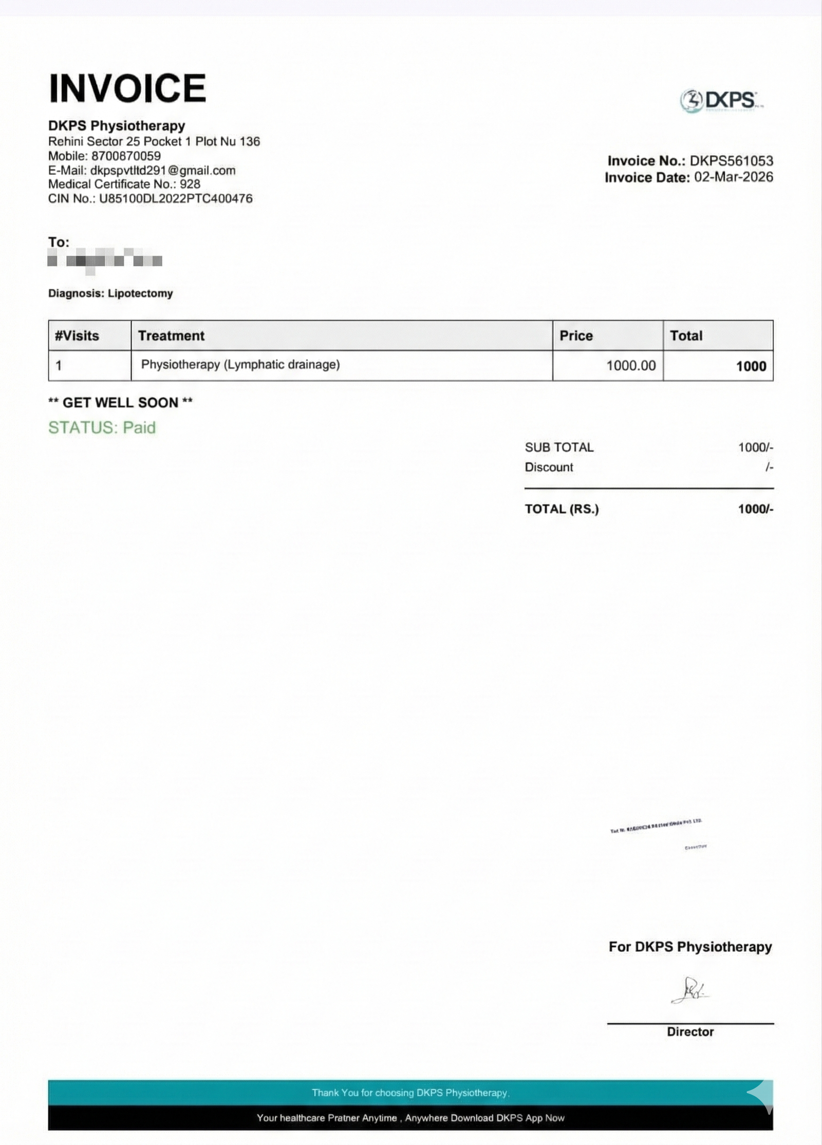 DKPS Invoicer Preview